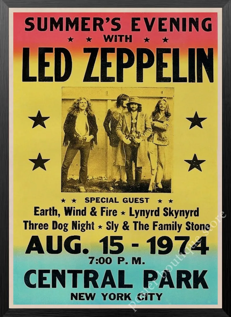 Led Zeppelin рок-н-РОЛ постер, Jimmy страница, Роберт Плант винтажные наклейки домашний Декор наклейки на стену девять процентов/4