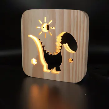 

NEWKBO Bodybuilder solid Light bulb shape night light custom 3D wooden night light USB creative gift decorative light