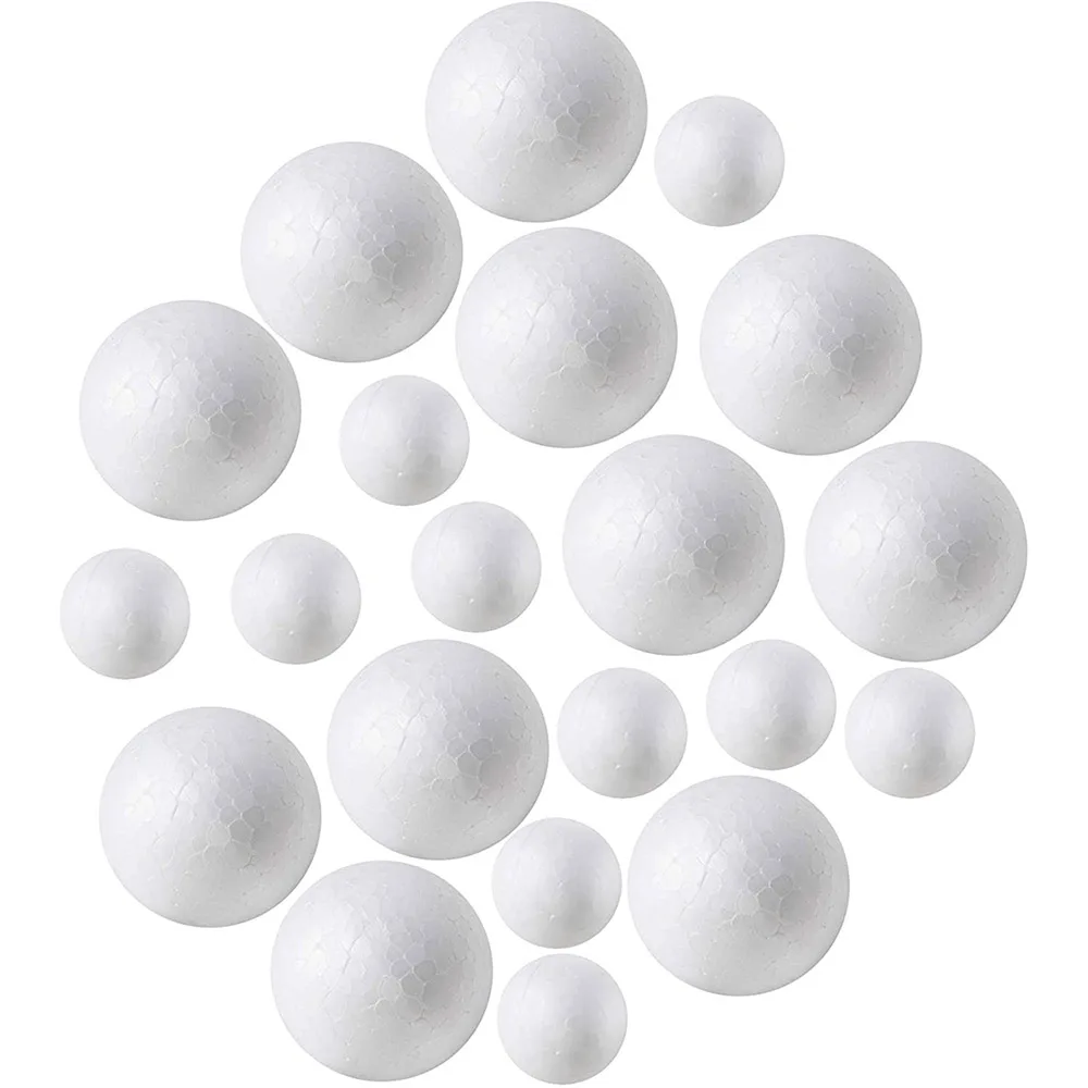 

100 Pack Styrofoam Balls (40 piece 2'' inch, 60 piece 1'' inch) -Foam Balls- Foam Craft Balls - Foam Balls For Arts and Crafts