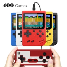 Przenośny Mini ręczny gra wideo konsola do gier Retro 8-Bit 3.0 Cal kolorowy wyświetlacz LCD dla dzieci kolor konsola grze gracza zbudowany-w 400 gry