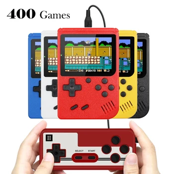 

Portable Mini Handheld video Game Console Retro 8-Bit 3.0 Inch Color LCD Kids Color Consola Game Player Built-in 400 Games