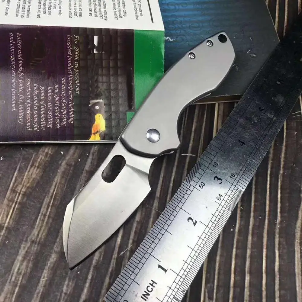 OEM Качество EDC Складной нож ручка из нержавеющей стали с 8cr13mov стальным лезвием Карманный Походный нож EDC ручные инструменты