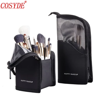

New Small Cosmetic Bag Brushes Pouch Portable Mini Waterproof Travel Makeup Bag Organizer Female Beauty Brush Storage Case