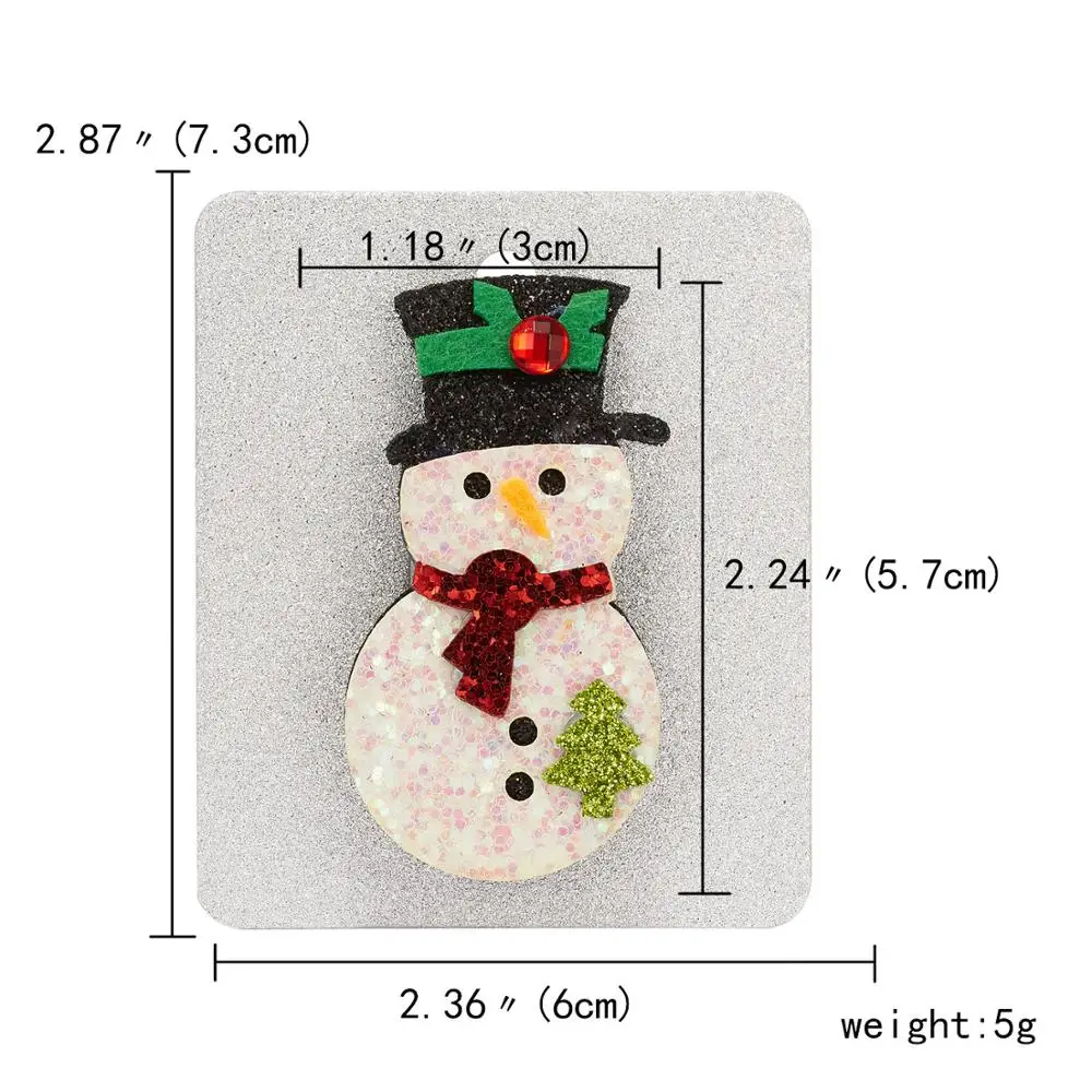 SNOWMAN 2 17 видов стилей, новые рождественские значки, войлочные тканевые Броши для детей, носки с рождественской елкой, значки Санта-Клауса, значки, аксессуары, ювелирное изделие, год - Окраска металла: SNOWMAN 2