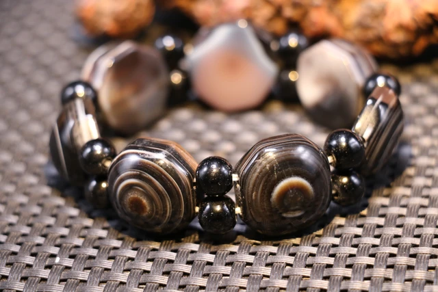 Amazon.com: ZMANYIJEW Tiger Eye/Agate Bracelet Gifts for Dad Energy  Bracelets for Men To My Son Bracelet from Mom Mens Bead Bracelet Gifts for  Fathers Day (boyfriend): Clothing, Shoes & Jewelry