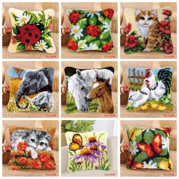 

Bird Carpet Embroidery Fits Foamiran For Flowers Latch Hook Rug Kits Needlework Set With Latch Hook Pillow Do It Yourself Rugs