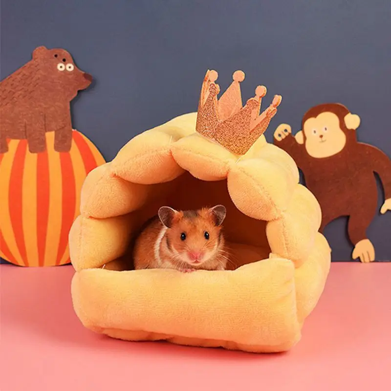 Chinchilla Rat Rabbit Bed Small Pet Animal Hamster Cages Warm House Nest for Guinea Pigs Mice Cotton Fabric Hot Sell
