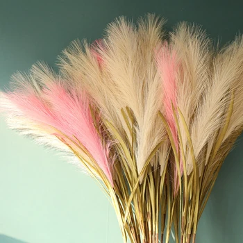 

Reed Grass Simulationl Flower Artificial Fake Plant for Home Office Wedding Greenery Decoration Photo Props Supplies