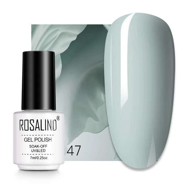 ROSALIND 7ML Nail Gel Polish Hybrid Varnishes All For Manicure Nails Art Base Top Coat UV Lamp Vernis Semi Permanent Varnishes RC47