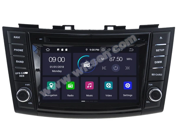 Perfect 7" Android 9.0 OS Car DVD Multimedia GPS Radio for Suzuki Swift 2011-2017 & Suzuki Ertiga 2012-2017 with ADAS Function Support 5