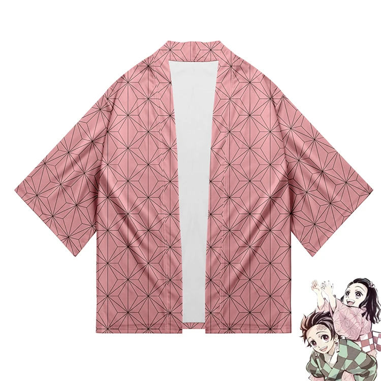 Японские Kimonos мужские женское кимоно Demon Slayer такое же Аниме кимоно Удобная пара кимоно юката лето осень кардиган-кимоно