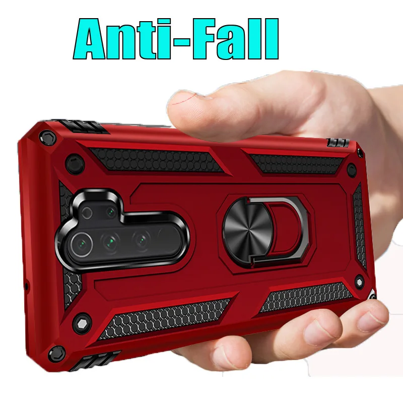 

Luxury Magentic Holder Armor Case For Xiaomi Redmi Note 7 8 Pro K20 7A Mi 9 SE A3 Lite CC9e 9T Pro Car Soft Ring Silicone Case