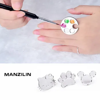 

100PCS2017 hot-selling professional ring palette nail painted paint palettes manicure tool