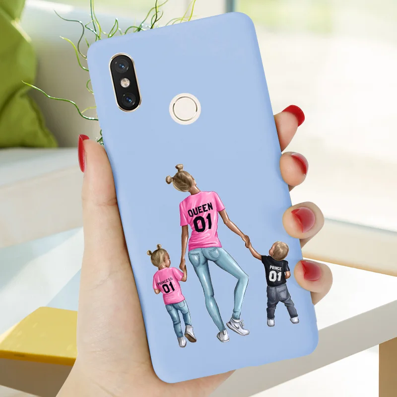 MOM12 Чехол для маленькой девочки Redmi 6A, чехол для Xiaomi Redmi 7A, 8A, 6A, 7 A, Redmi Note, 7, 6, 8 Pro, чехол, карамельный цвет, Силиконовый ТПУ бампер Super Mama - Цвет: MOM12