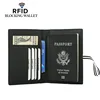 Secret code The first layer of leather multifunctional card package passport book new RFID passport holder ID passport card holder 4001108894757