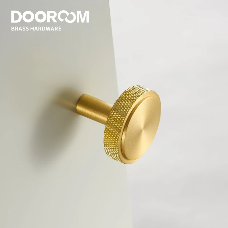 Furniture Handles Brass Knurling Long Round Modern Pulls Cupboard Wardrobe Dresser Shoe Box Drawer Cabinet Wine Bar Knob