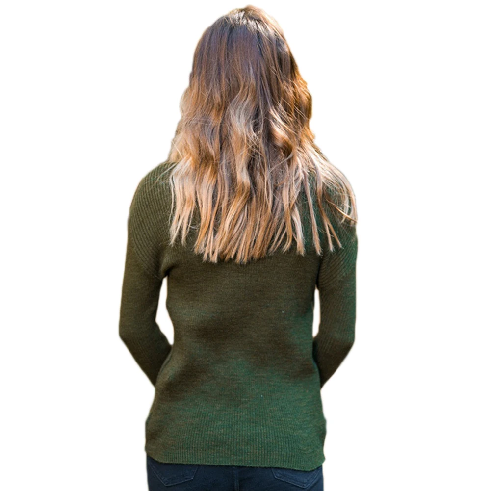 Осенне-зимний женский вязаный свитер с высоким воротом, повседневный мягкий облегающий пуловер, джемпер, Модный женский эластичный пуловер, свитер