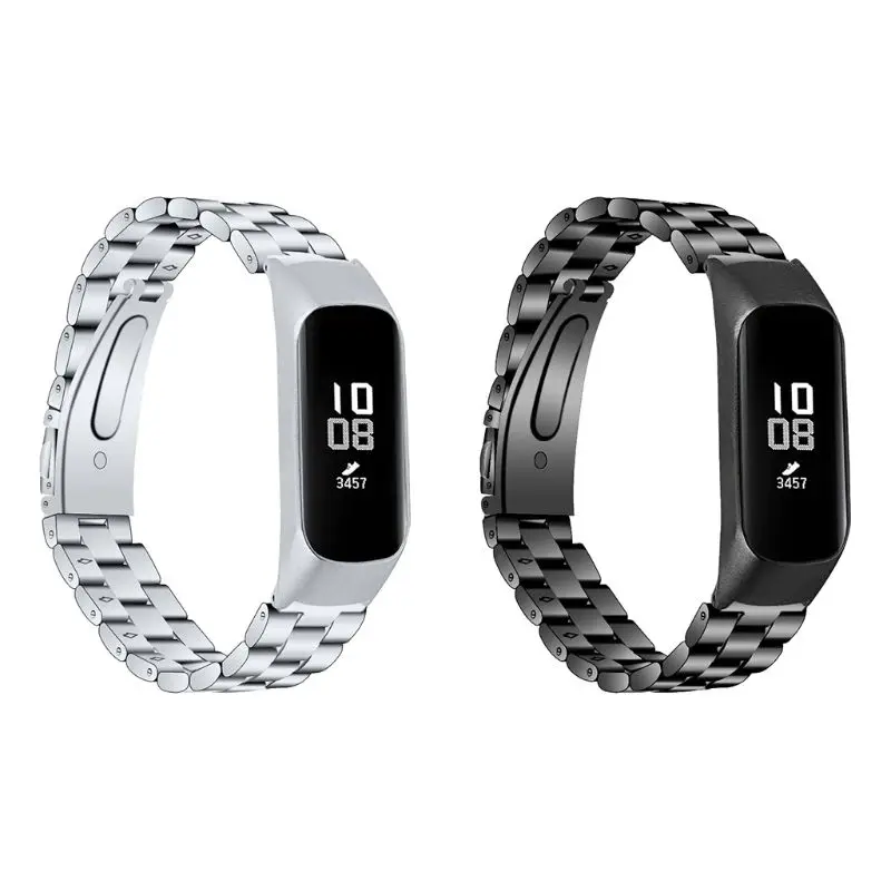 

1Set Stainless Steel Watchband Quick Release Sports Wrist Strap Bracelet for Samsung Galaxy Fit-e Smart Watch Tool Accessories