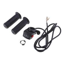 24 В/36 В/48 в электрический велосипед дроссельной заслонки 22 мм ручки в сборе с Светодиодный индикатор батареи