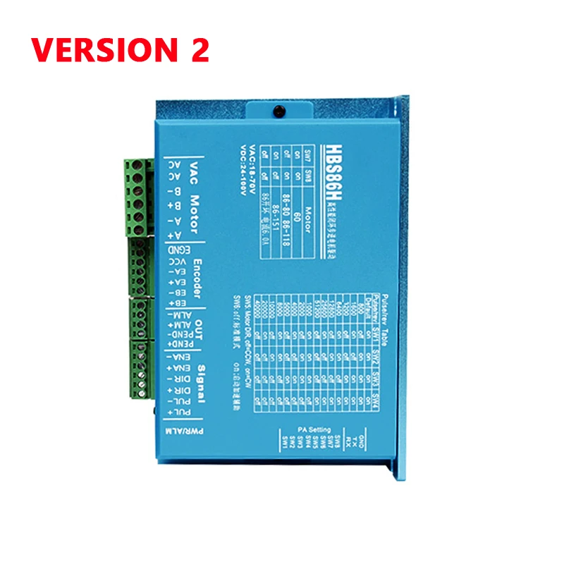 Nema 34 Stepper Motor Driver 4.5nm 86HSE4.5N+HBS86H Closed-loop Hybrid stepper drive/DL86 High Performance Stepper Drive 2 Phase