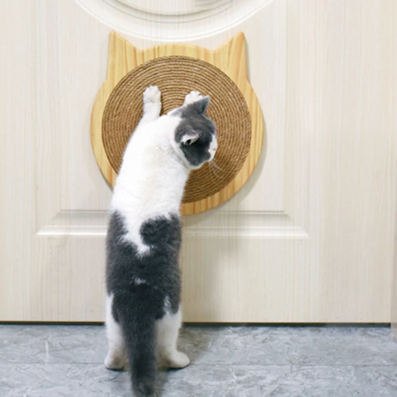 Присоски сизаль царапина Pad с лесистой кошачьей игрушкой кошачий ушной формы рамки домашнее животное Упражнение интерактивная игрушка для кошек Обучающие принадлежности