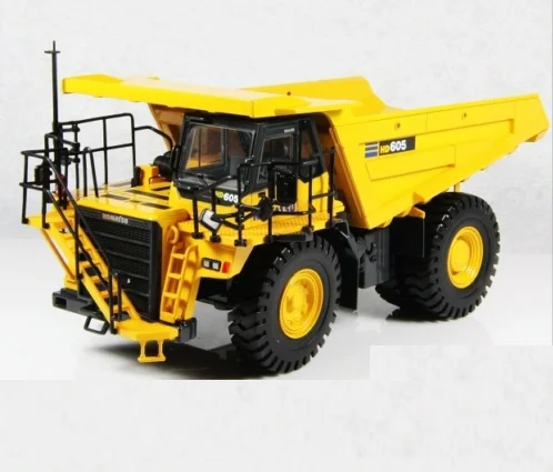 1/50 UH Komatsu HD605 экскаватор модель желтый литье под давлением мини грузовик изготовление литьем автомобиль игрушка