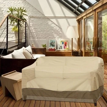 

Garden Furniture 210D Oxford Cloth Outdoor Dust Waterproof Cover Anti-UV Covering Balcony Patio Rain Snow Sofa Table Covers