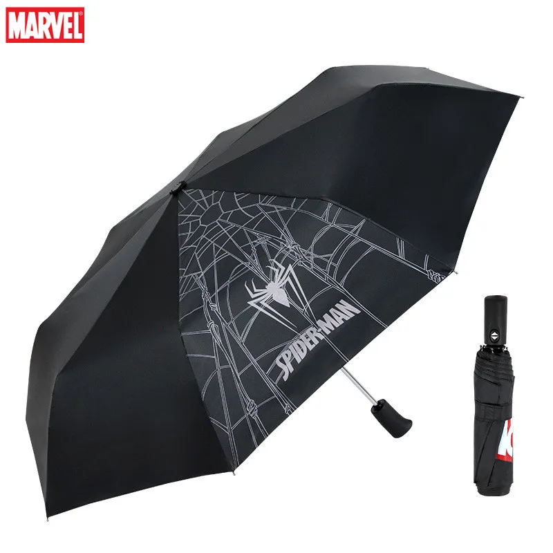 Черный зонтик Человек-паук взрослый Мужской Женский зонтик складной зонт Детский мальчик девочка дождевик подарок - Цвет: Spider-Man-2
