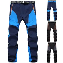 Ne модные осенне-зимние мужские уличные походные брюки, теплые утолщенные ветрозащитные водонепроницаемые спортивные повседневные треккинговые брюки, M-3XL, FIF66