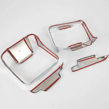 

Set Rear Light Cover Accessories Trunk Chrome Plating ABS Plastic Lamp