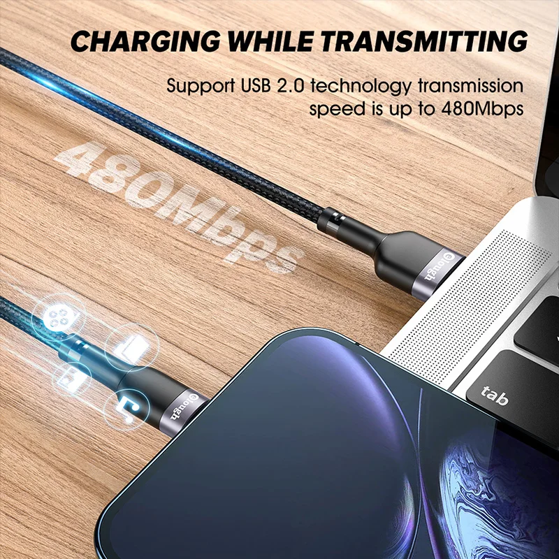 USB Type C Cable 3A Fast Charging For Xiaomi Redmi Poco x3 Samsung S20 S21 Mobile Phone 3m