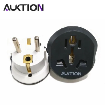 

Universal EU Travel Adapter 16A Euro Converter Plug AU US UK CN Plug To EU AC 220V Power Socket 4.8mm 2 Round Pin Charger 10A