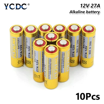 

10pcs 12 V 27a A27 Alkaline Battery For Remote Control Security Devices Doorbells G27A MN27 MS27 GP27A A27 L828 V27GA EL812
