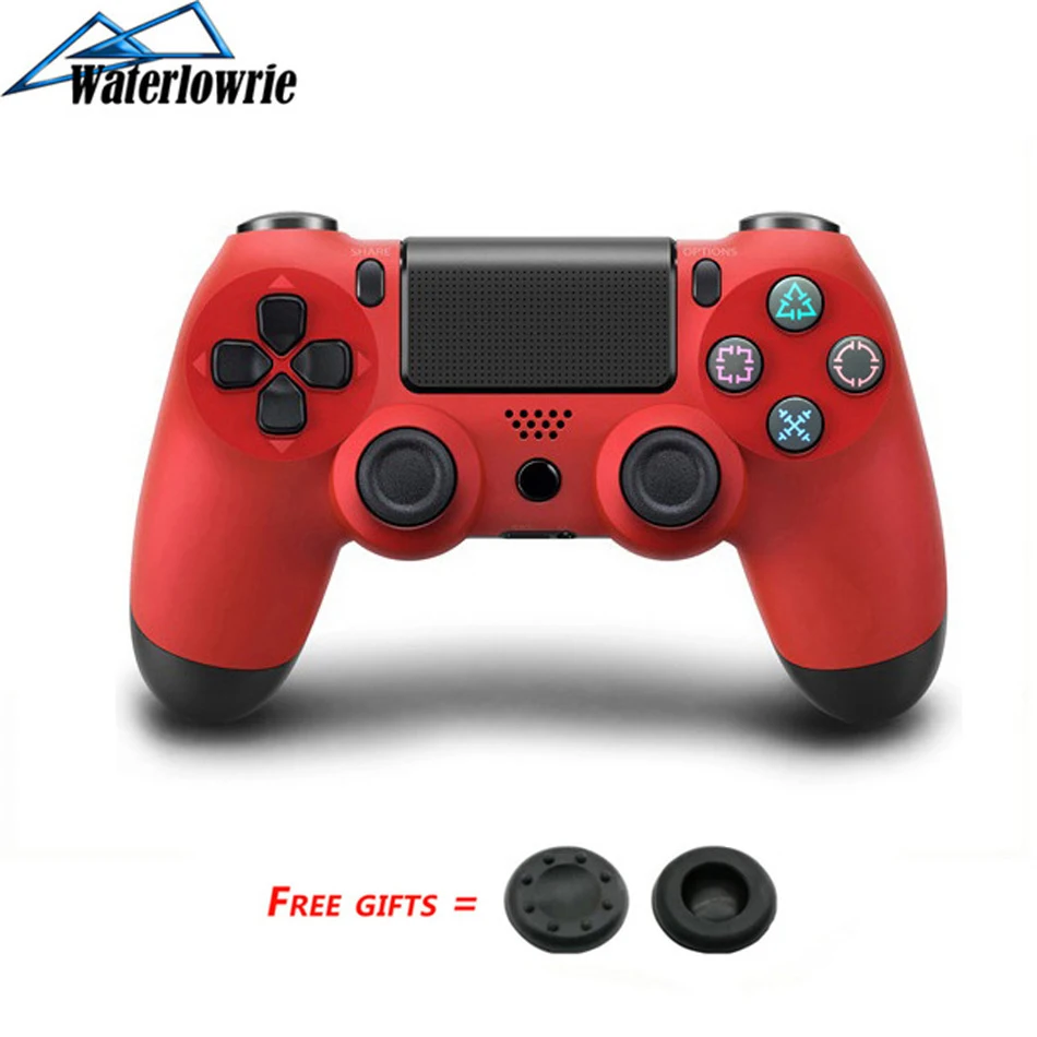 Джойстик PS4 для iPhone сони плейстейшен 4 геймпад Dualshock 4 ПК геймпад, Беспроводной Bluetooth Контроллер для Playstation 4 игры джостик консоли - Цвет: Red Controller