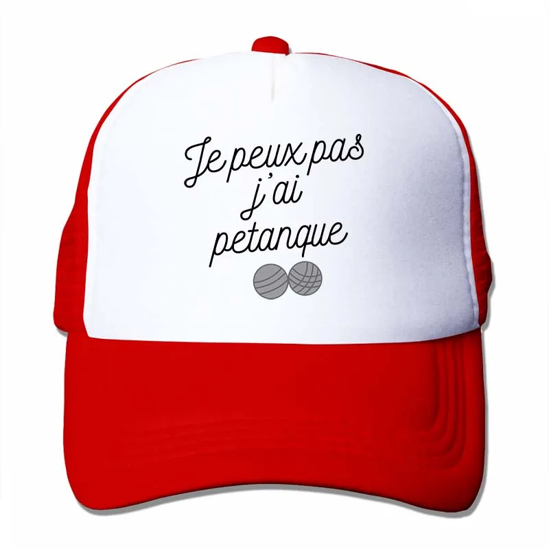 Jpeux pas jai Petanque, бейсболка для мужчин и женщин, бейсболки, модная Регулируемая Кепка - Цвет: 4-Red