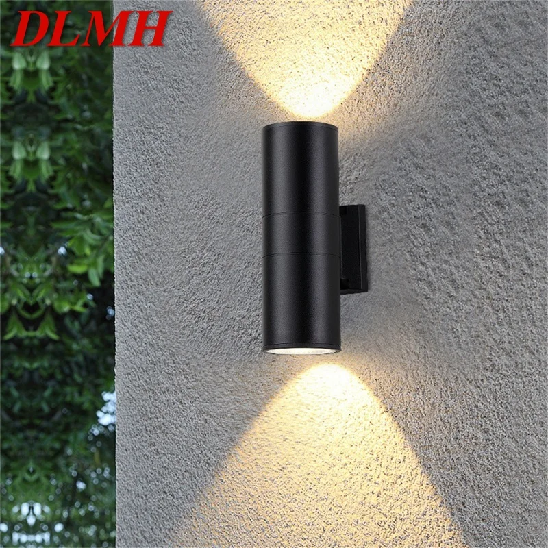 

DLMH Outdoor LED Wall Lamp Round Super Bright Waterproof Patio Sconces Creative Decorative For Porch Garden Villa