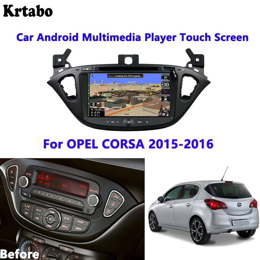 Для OPEL CORSA навигация заднего вида изображения автомобиля Android мультимедийный плеер сенсорный экран поддержка DVD
