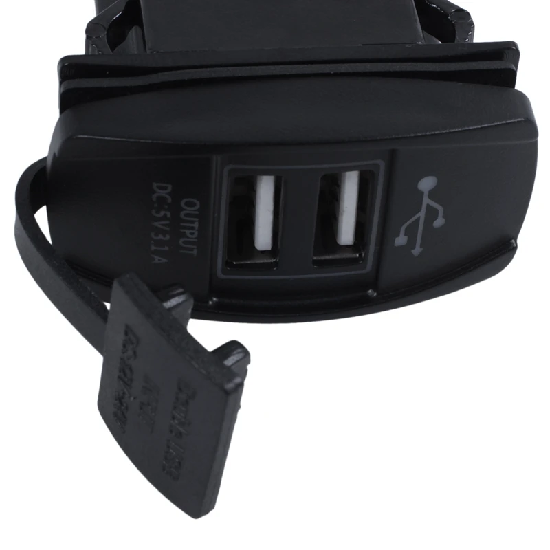 12V 24V Авто Лодка Аксессуар светодиодный двойной USB зарядное устройство-розетка зеленый