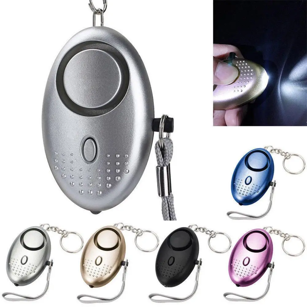 

130DB Anti Lost Alarm Self-defense Safety Attack Emergency Elderly Light Personal Alarms LED Kids With For Women Alarm T4J8