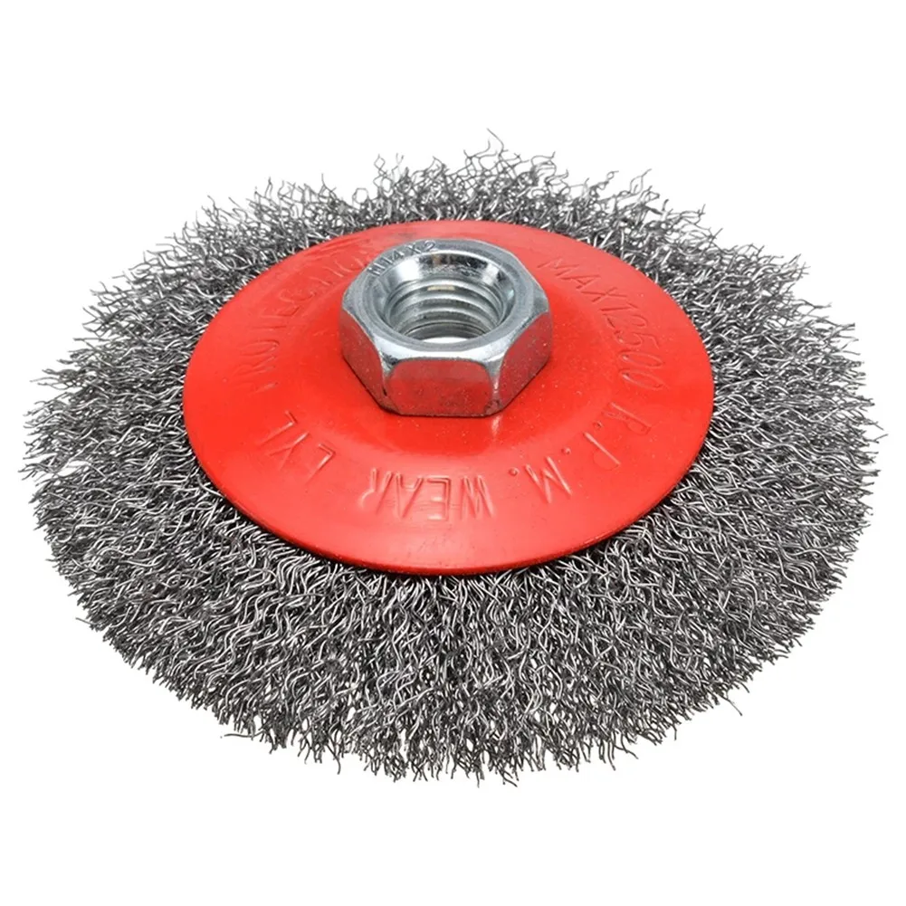100 мм проволочная Коническая щетка M14x2 с внутренней резьбой/Макс 12500 об/мин резьба