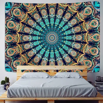 

India mandala Tapestry wall blanket fabric boho home mandalas wall fabric chakra Yoga mat Bedspreads moon decor wholesale sale