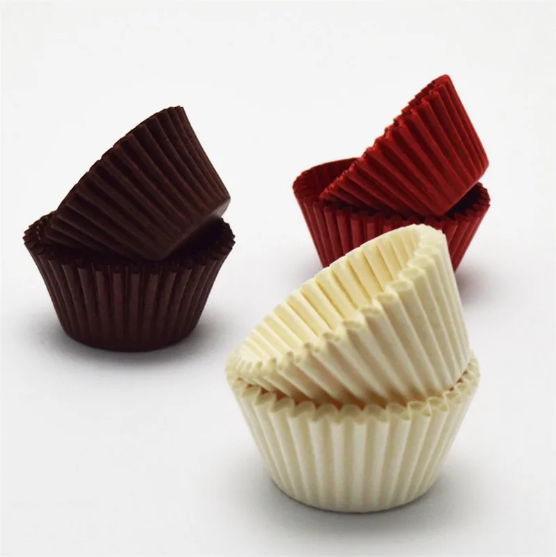 500/1000 Pcs Chocolate Paper Muffin Cupcake Liner Baking Cups Cake Stand cake decorating tools,cake stand,cake baking tools,baking paper