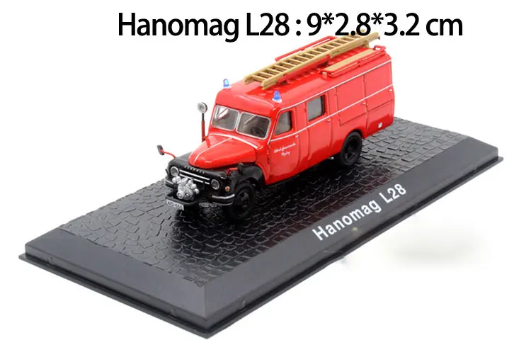 Моделирование 1: 72 Масштаб Литой Сплав Металл красный пожарный грузовик Изысканная статическая модель автомобиля с дисплеем база стол коллекция