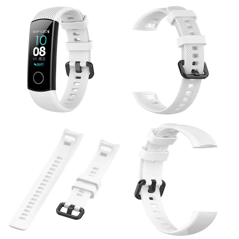 Silikon Bilek Wrist Strap For Huawei Honor Band 5 Standard Version Smart Wristband Sport Replacement Wrist Strap Bracelet Belt