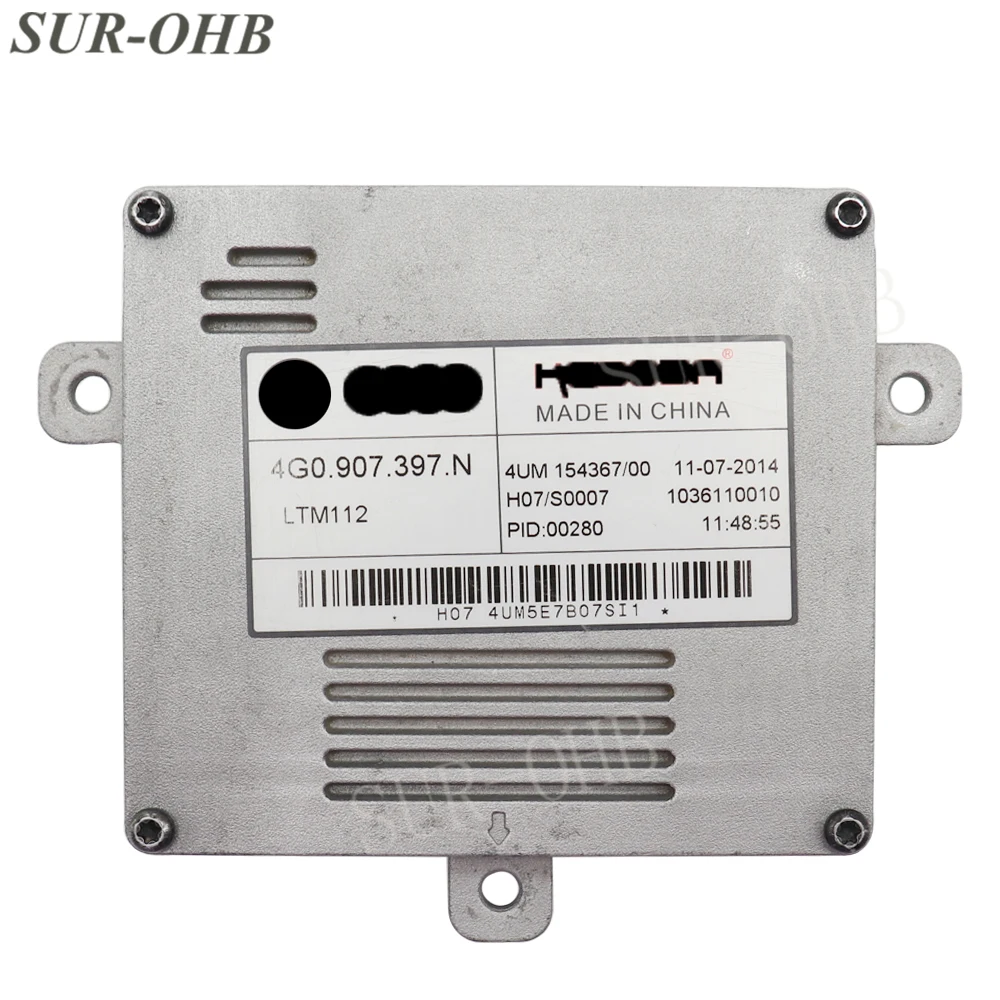 Оригинальные светодиодсветодиодный фары A6 4G0907397N DRL LTM112 1036110010 модуль H07 4UM 154367/00