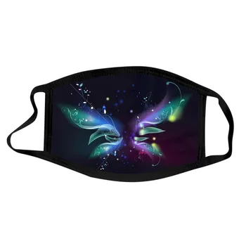 

Women Cycling Mouth Masks For Dustproof Protection Washable Reusable Butterfly Printed Earloop Mask Outdoor Mascarilla Masque