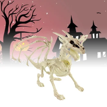 

1PC Luminous Spooky Animal Halloween Skeleton Props for Desk Gifts Halloween Home Animal Skeleton