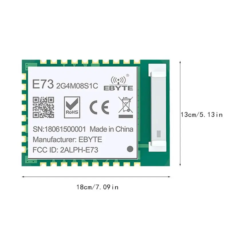 NRF52840 Bluetooth 5,0 240 мгц радиочастотный приемопередатчик E73-2G4M08S1C 8dbm керамическая антенна BLE 4,2 2,4 ГГц беспроводной передатчик и приемник