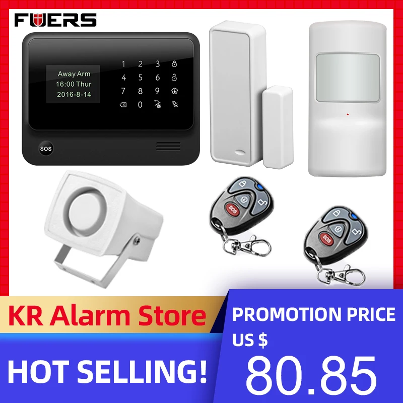 Беспроводная домашняя система охранной сигнализации FUERS Wi Fi GSM 3G G90B IOS