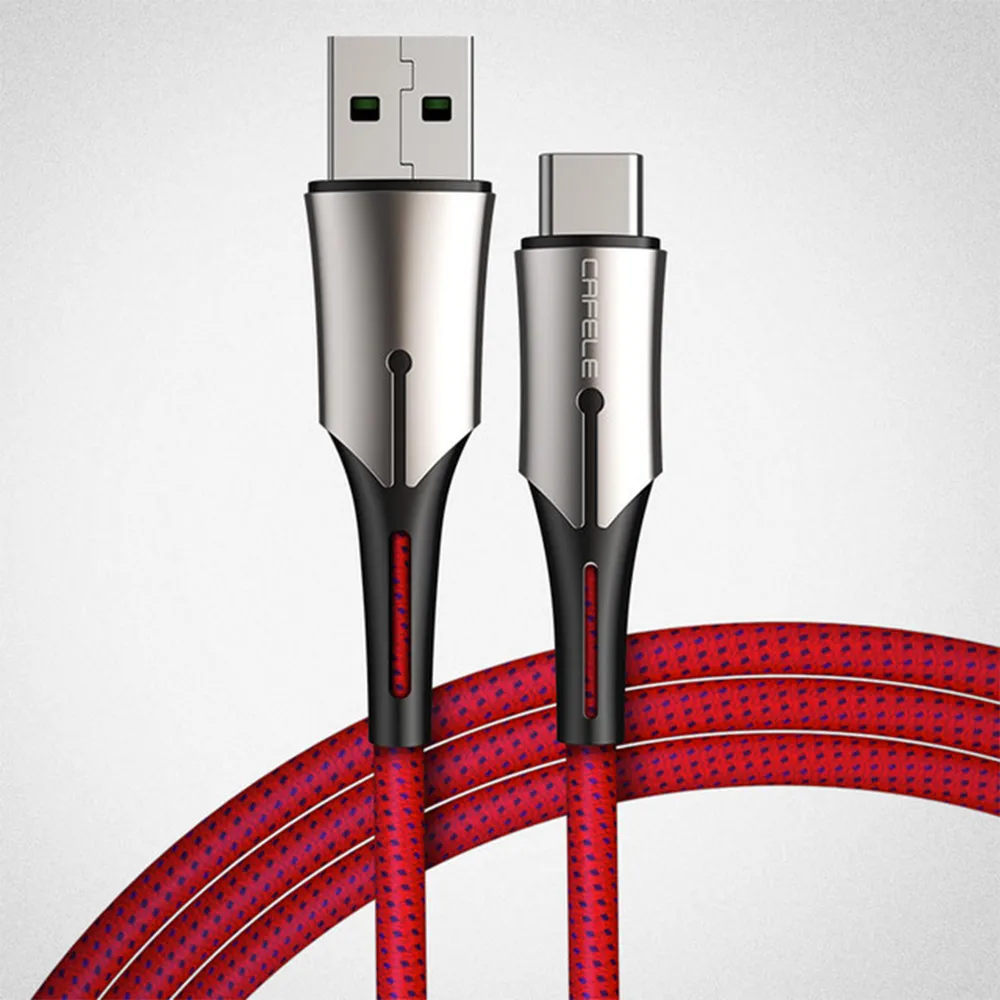FDBRO кабель для быстрой зарядки 5A type C USB кабель для телефонов huawei samsung Xiaomi Oneplus кабели синхронизации данных из цинкового сплава